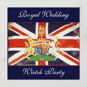 Royal Wedding Coat of Arms Watch Party Einladung