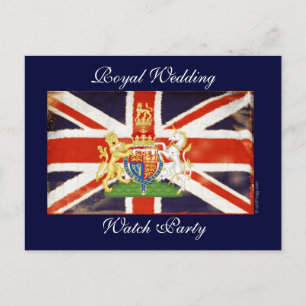 Royal Wedding Coat of Arms Watch Party Postkarte