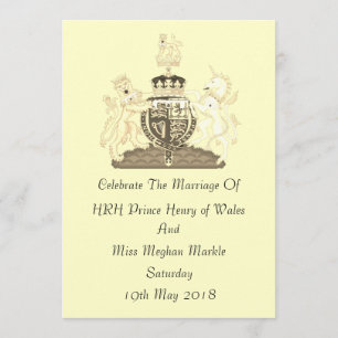 Royal Wedding Harry und Meghan Custom Einladung