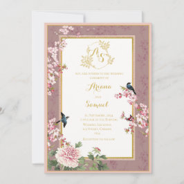 Royal Wedding Invitation Card zum Thema Garden Einladung