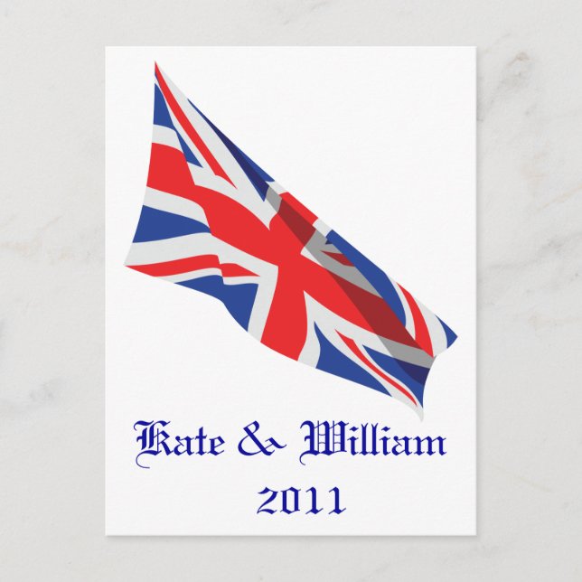 Royal Wedding /Kate und William Postkarte (Vorderseite)