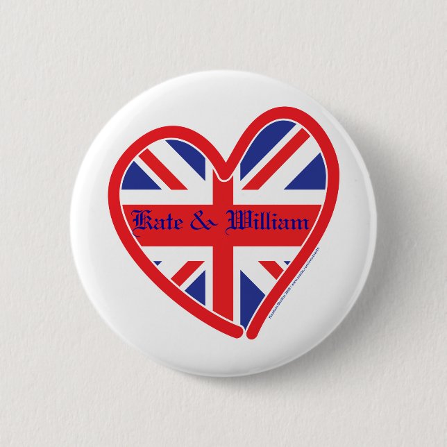 Royal Wedding/Kate & William Button (Vorderseite)