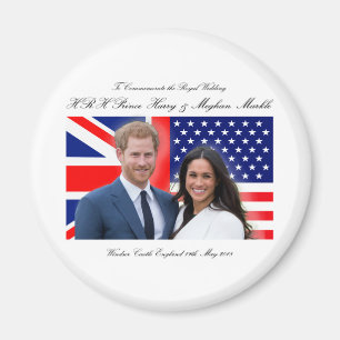 Royal Wedding Prince Harry und Meghan Markle Magnet