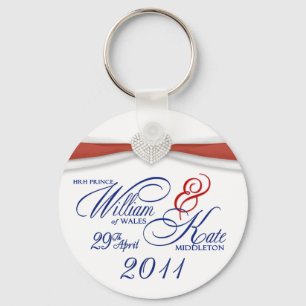 Royal Wedding Souvenir - William & Kate Key Rings Schlüsselanhänger