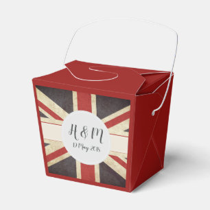 Royal Wedding Union Jack Monogram Fevor Box Geschenkschachtel