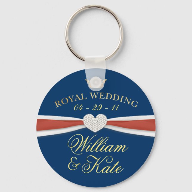 Royal Wedding - William & Kate Keepake Geschenke Schlüsselanhänger (Vorderseite)