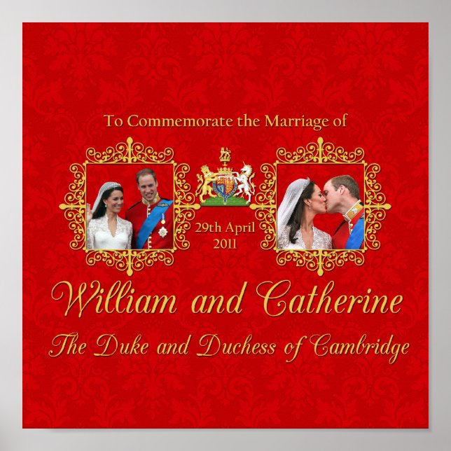 Royal Wedding - William und Kate Poster (Vorne)