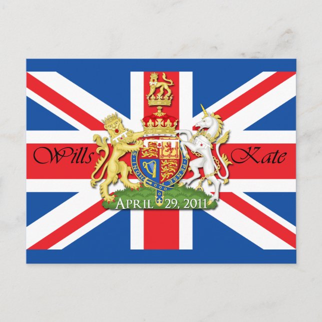 Royal Wedding Wills und Kate Postkarte (Vorderseite)