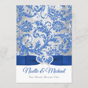 Royal Winter Wonderland Joined Hearts Einladung