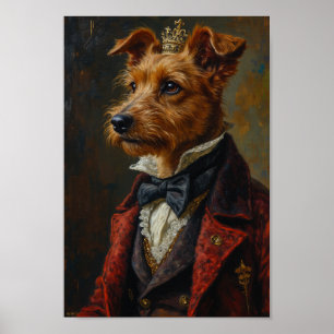 Royal Wire Fox Terrier Porträt Poster