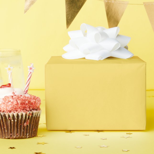 Royal Yellow Glossy Wrapping Paper Geschenkpapier (Geburtstagsparty)
