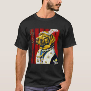 Royal Yellow Labrador Color Oil Painting T-Shirt
