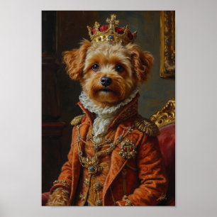 Royal Yorkipoo-Porträt Poster