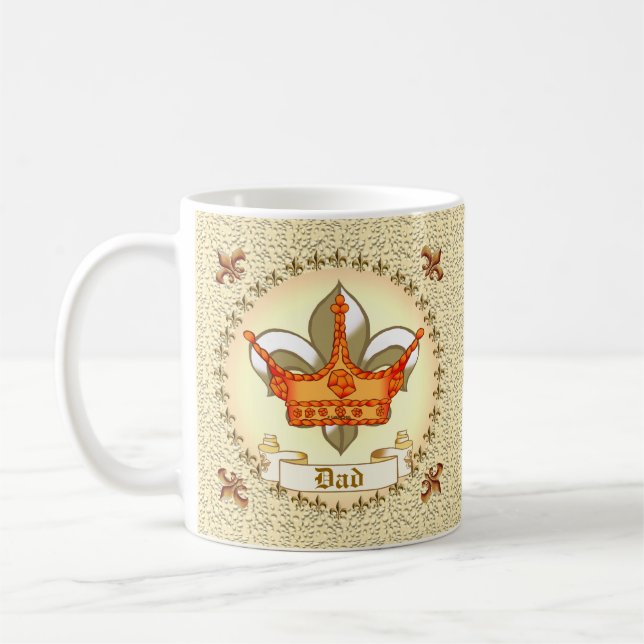 Royalty King Crown Vater Tasse (Links)