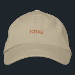 Royalty King Text Khaki Hat Mens Boys Cotton Cap Bestickte Baseballkappe<br><div class="desc">Fügen Sie Ihrem Outfit eine reguläre Touch mit dieser Khaki-Kappe hinzu,  die durch den "King"-Text in Premium-Stickerei hervorgehoben wird. Der verstellbare Baumwollhut bietet eine komfortable Passform für alltägliche Abenteuer.</div>