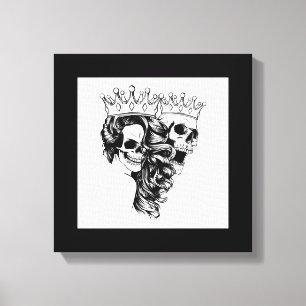Royalty Made King & Queen Stretched Canvas Print Leinwanddruck