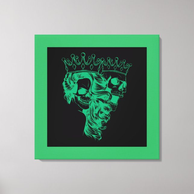 Royalty Made King & Queen Stretched Canvas Print Leinwanddruck (Vorderseite)