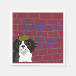 Royalty Rules - King Cavalier Cocktail Napkins Serviette