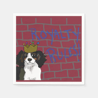 Royalty Rules - King Cavalier Cocktail Napkins Serviette