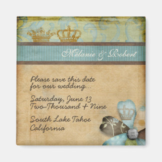 Royalty Save the Date Magnet
