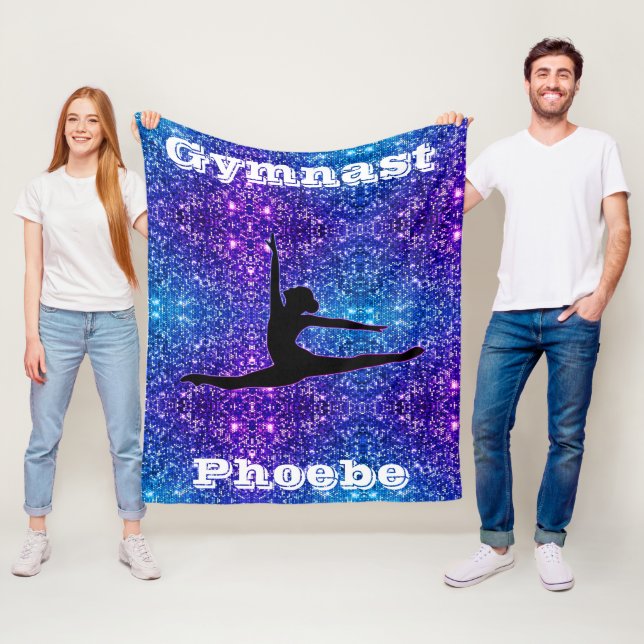 Royalty Sparkle Gymnastics Fleece Blanket (Beispiel)