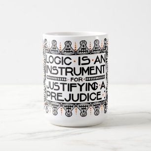 Roycroft Motto-Tasse, "Logik ist ein Instrument " Tasse