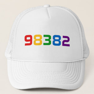 ROYGBIV Regenbogen färbt Postleitzahl besonders Truckerkappe