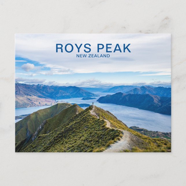 Roys Peak Wanaka New Zealand Travel Postkarte (Vorderseite)