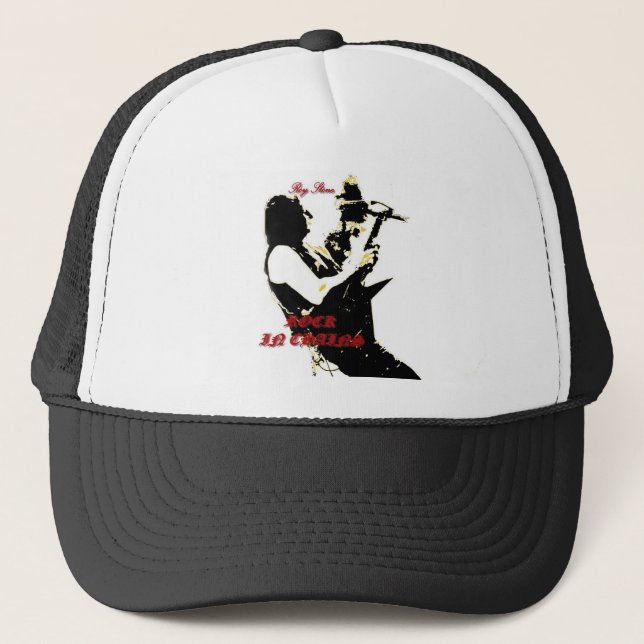 ROYsteinfelsen IM KETTEN-LOGO-HUT Truckerkappe (Vorderseite)