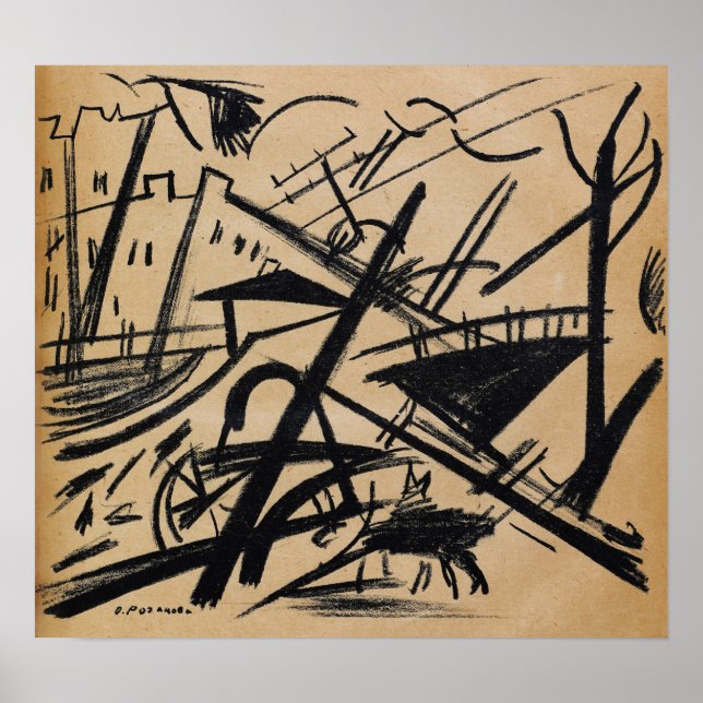 Rozanova - Gewerkschaft der Jugend 1913 Poster (Vorne)