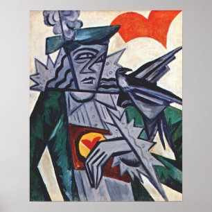 Rozanova - Jack des Herzens 1915 Poster