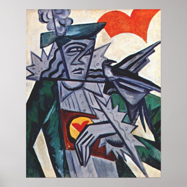 Rozanova - Jack des Herzens 1915 Poster (Vorne)