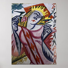 Rozanova - Karo-Königin 1915 Poster