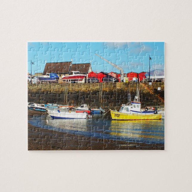 Rozel Hafen bei Ebbe, Jersey Puzzle (Horizontal)