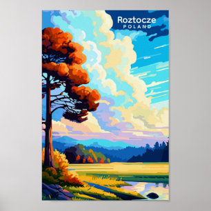 Roztocze Spanien Vintage-Reiseillustration Poster