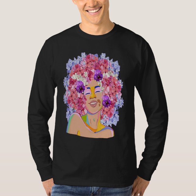 RPF Designs Pretty Flower Girl 1 T-Shirt (Vorderseite)
