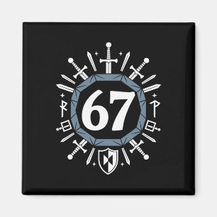 Rpg 67 Nummer 6 7 Meme Sechs Sieben Schüler Video Magnet