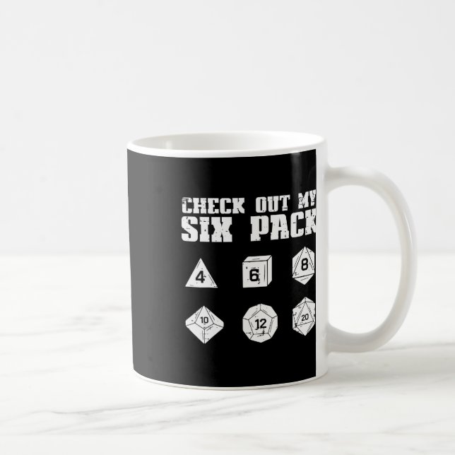 Rpg Check Out My 6 Pack Funny Gamer Men Boys  Kaffeetasse (Rechts)
