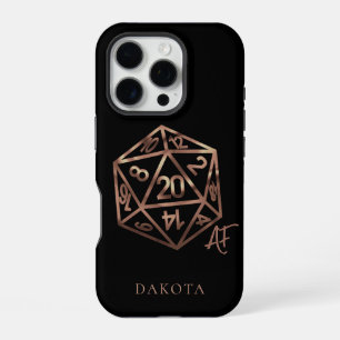 RPG Crit AF   Copper Fantasy Tabletop Gamer Würfel iPhone 16 Pro Hülle