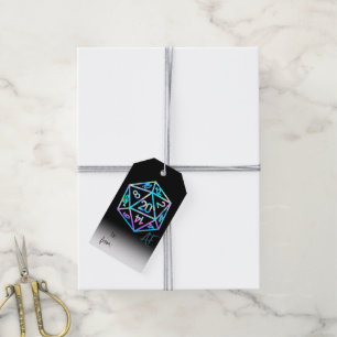 RPG Crit AF Holo Retro PnP Tabletop Gamer Dice Geschenkanhänger