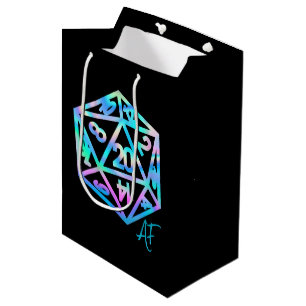 RPG Crit AF Holo Retro PnP Tabletop Gamer Dice Mittlere Geschenktüte
