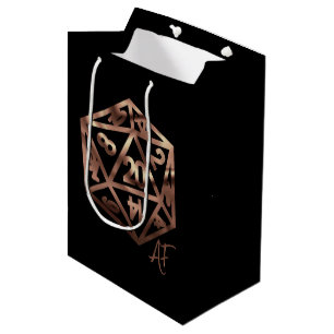 RPG Crit AF Kupfer Fantasy Tabletop Gamer Dice Mittlere Geschenktüte