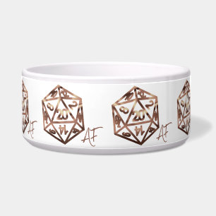 RPG Crit AF   Kupfer Fantasy Tabletop Gamer Dice Napf