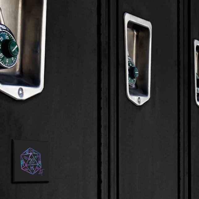 RPG Crit AF | Nebula Fantasy Tabletop Gamer Dice Magnet (Von Creator hochgeladen)