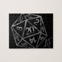 RPG Crit AF | Retro Tabletop PnP Role Player Dice Puzzle