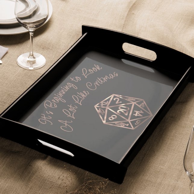 RPG Critmas | Blue Retro Tabletop Role Player Dice Seidenpapier (Von Creator hochgeladen)