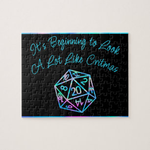 RPG Critmas   Holo Fantasy Tabletop Gamer Dice Puzzle