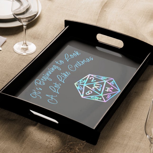 RPG Critmas | Holo Fantasy Tabletop Gamer Dice Seidenpapier (Von Creator hochgeladen)