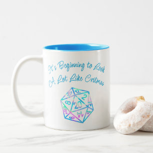 RPG Critmas   Holo Fantasy Tabletop Gamer Dice Zweifarbige Tasse
