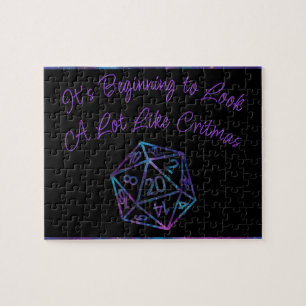 RPG Critmas Nebula Fantasy Tabletop Gamer Dice Puzzle